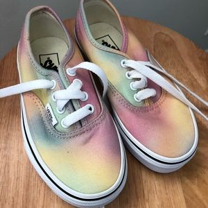 Size 12 girls rainbow Vans